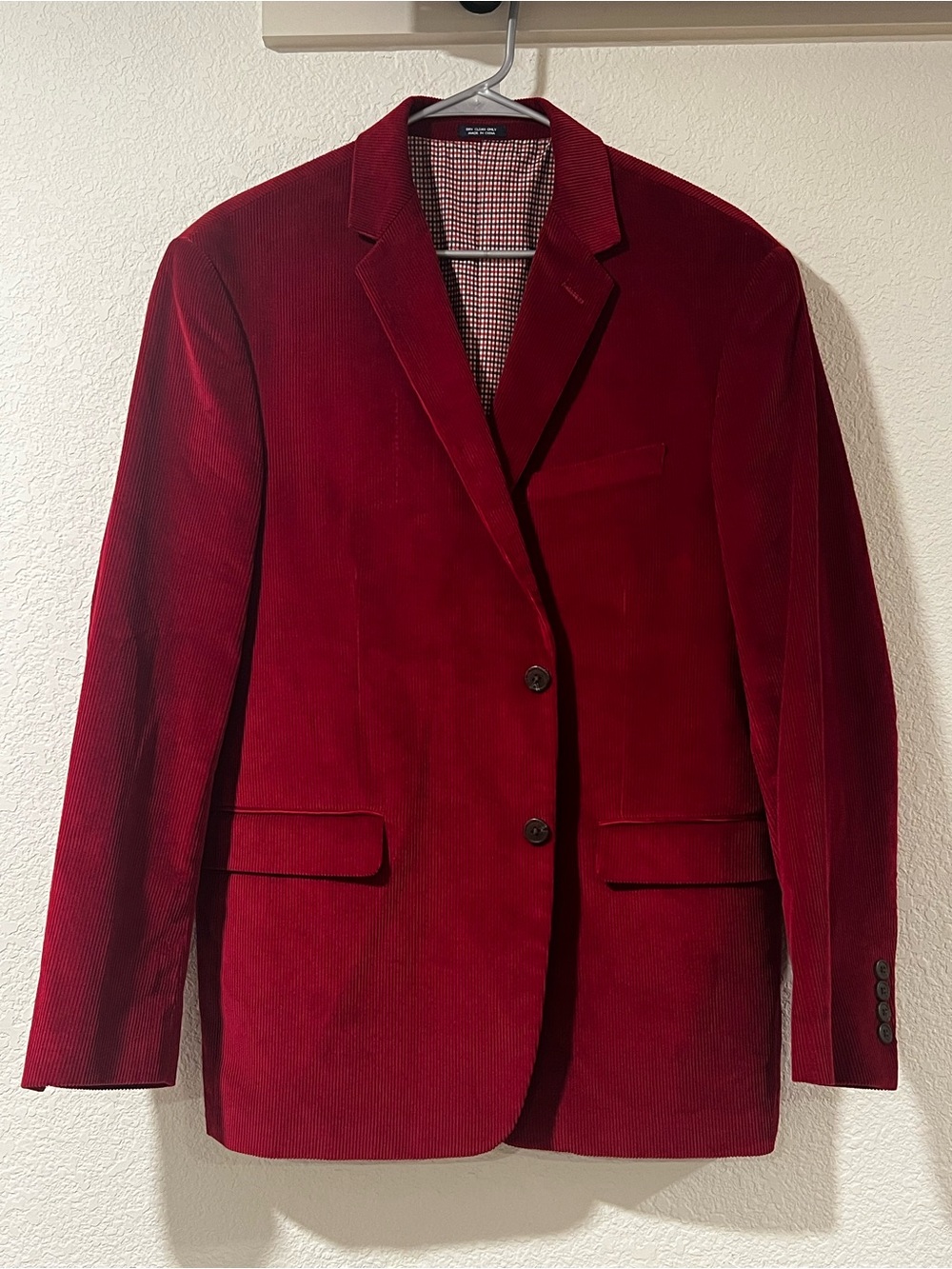 Saddlebred Deep Red Corduroy Sport Coat